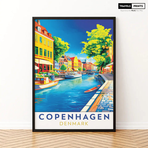 Copenhagen Travel Poster - Danish Charm and Scandi Elegance Wall Art