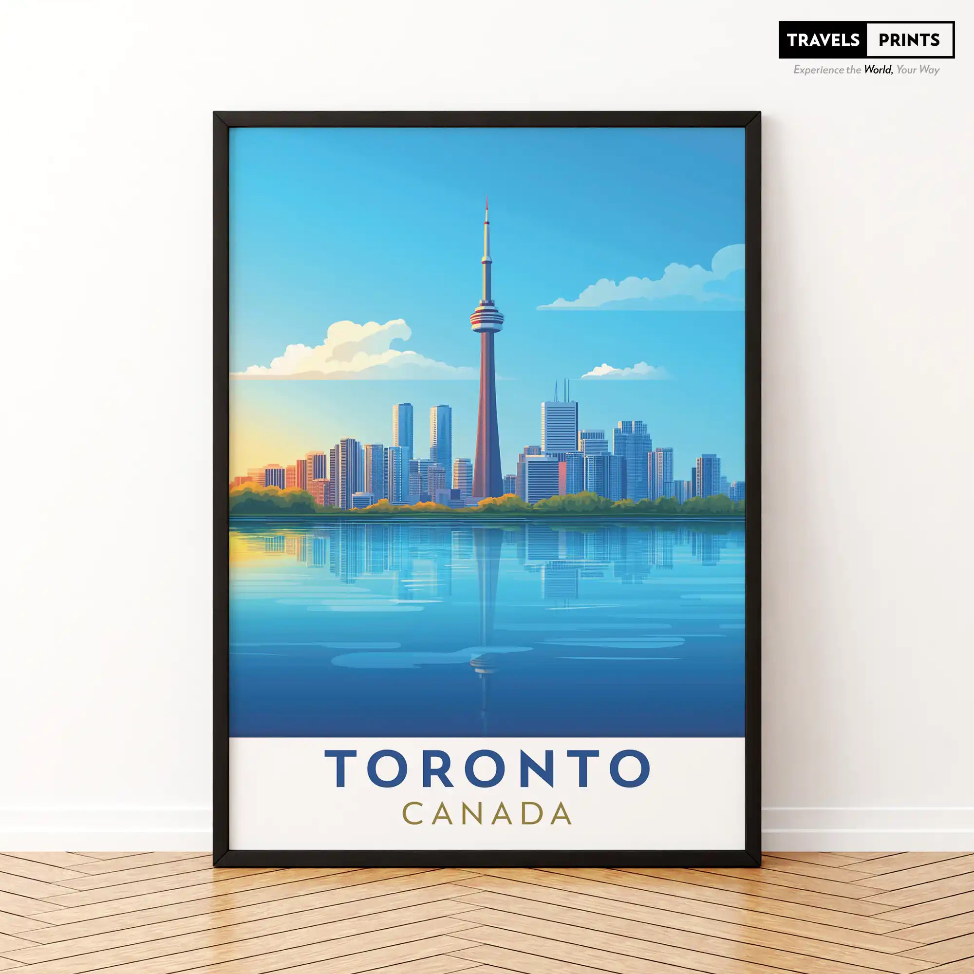 Toronto, Canada Travel Poster - Iconic Skyline and Cultural Landmarks Wall Art