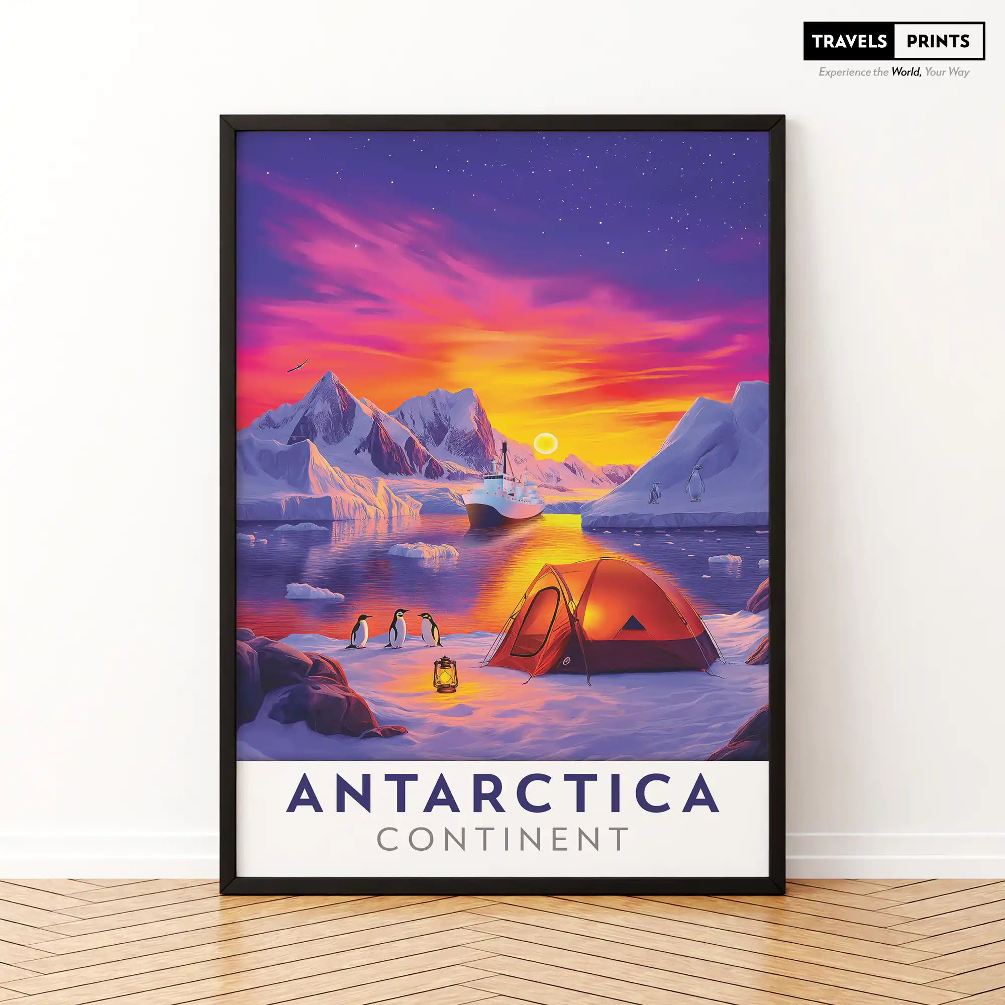 Antarctica Travel Poster - Explore the Edge of the World