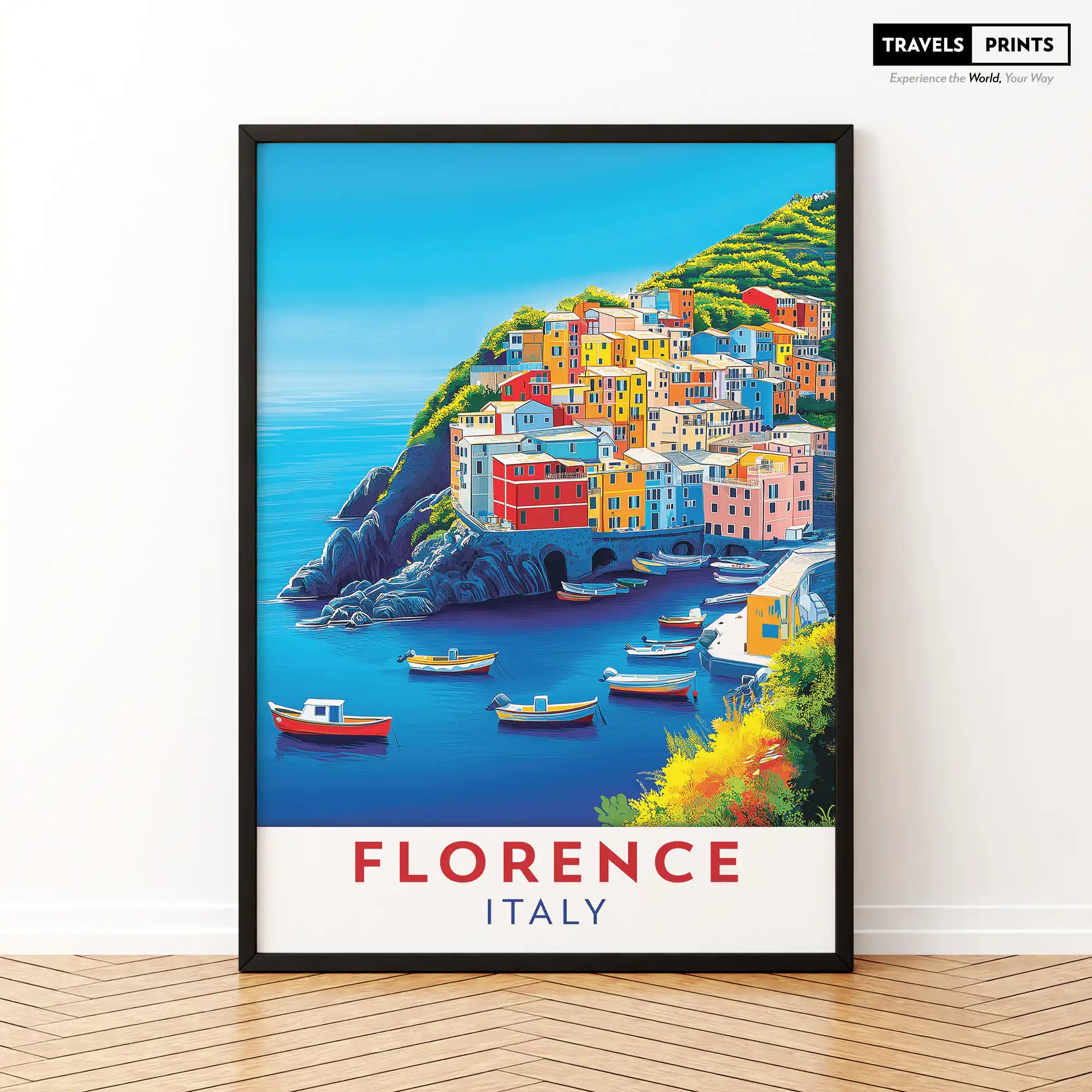 Florence Travel Poster - Italian Art, Culture, and Renaissance Beauty Wall Art