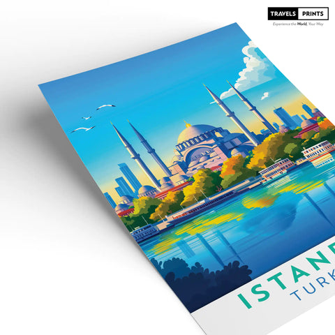 Istanbul Travel Poster - Historic Beauty and Cultural Fusion Wall Art