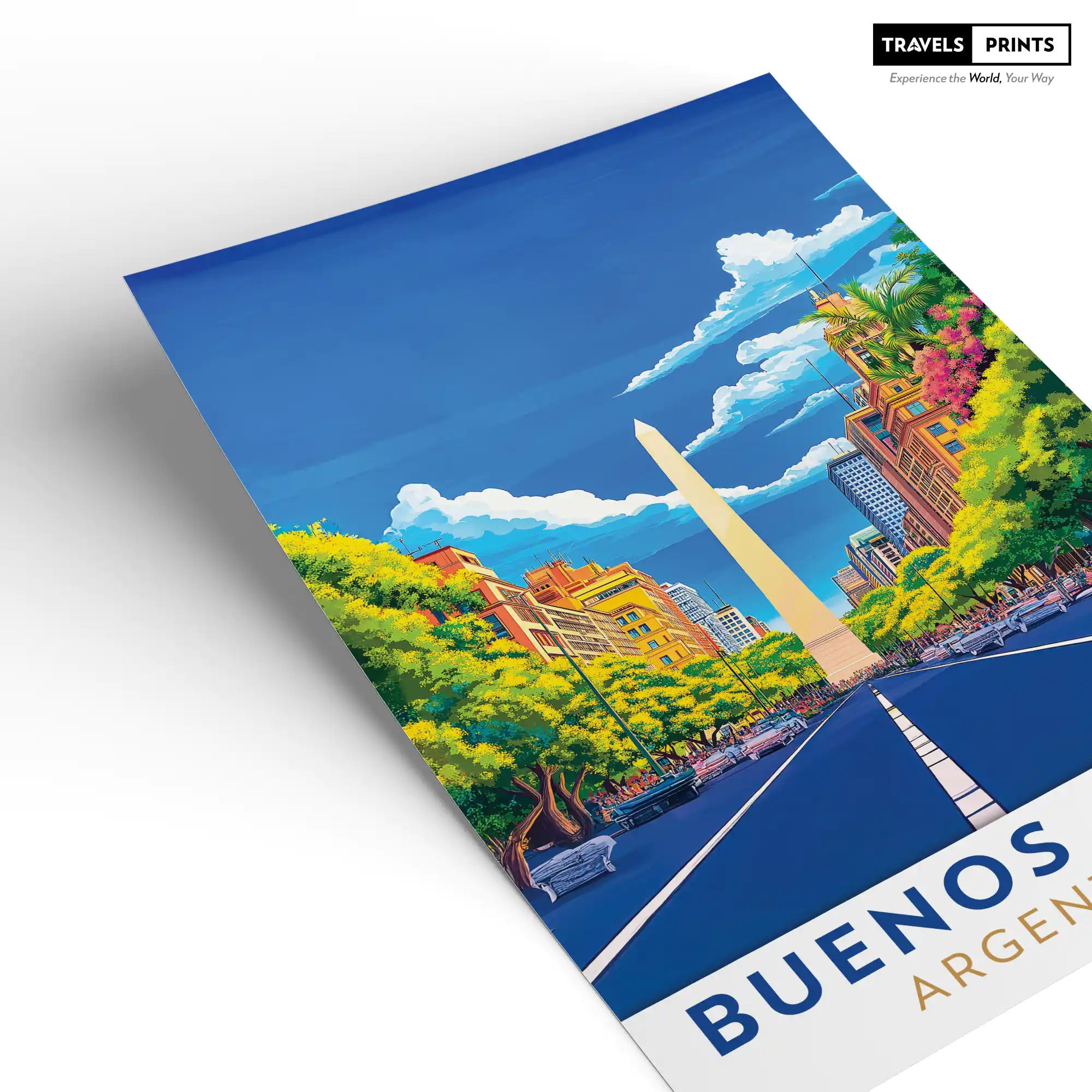 Buenos Aires Travel Poster - Elegant Argentine Charm Wall Art