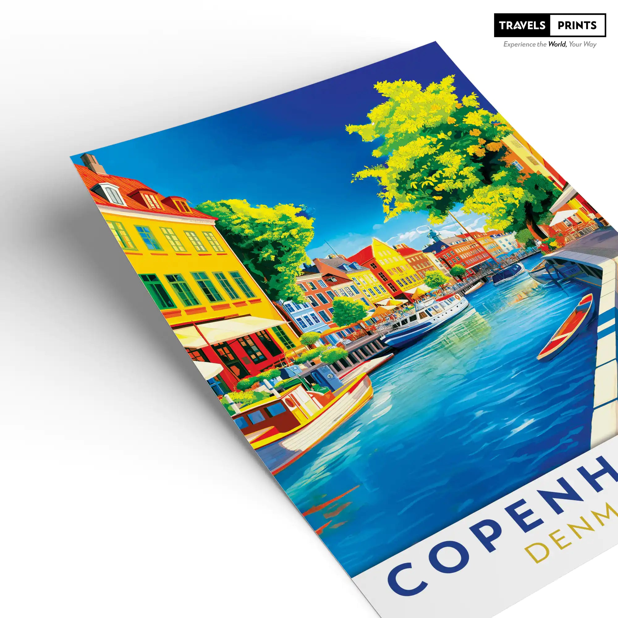 Copenhagen Travel Poster - Danish Charm and Scandi Elegance Wall Art