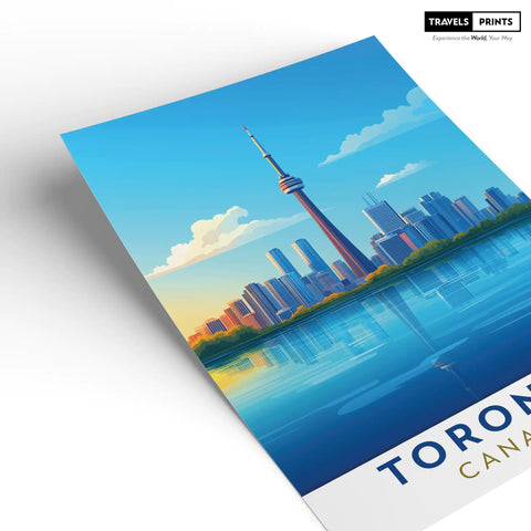 Toronto, Canada Travel Poster - Iconic Skyline and Cultural Landmarks Wall Art