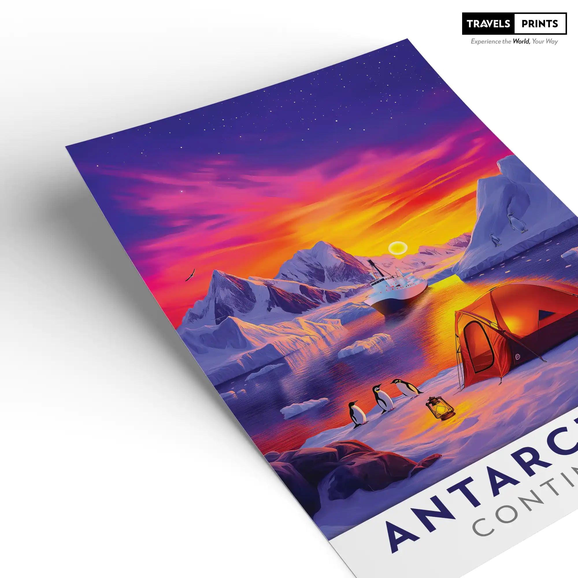 Antarctica Travel Poster - Explore the Edge of the World