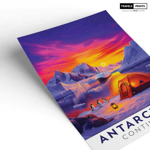 Antarctica Travel Poster - Explore the Edge of the World