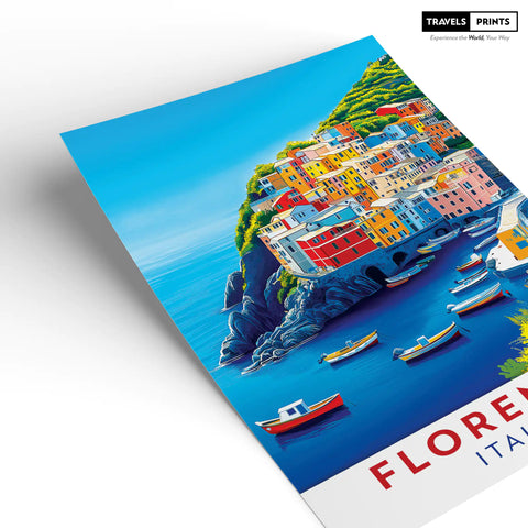 Florence Travel Poster - Italian Art, Culture, and Renaissance Beauty Wall Art