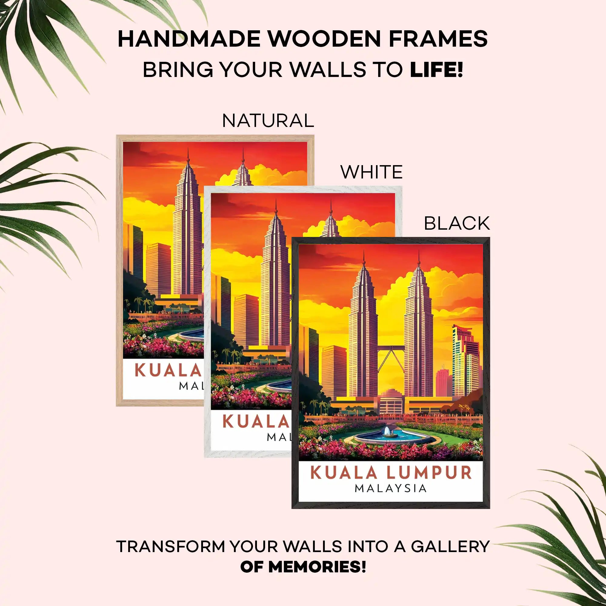 Kuala Lumpur Travel Poster - Iconic Skyline and Modern City Vibes Wall Art