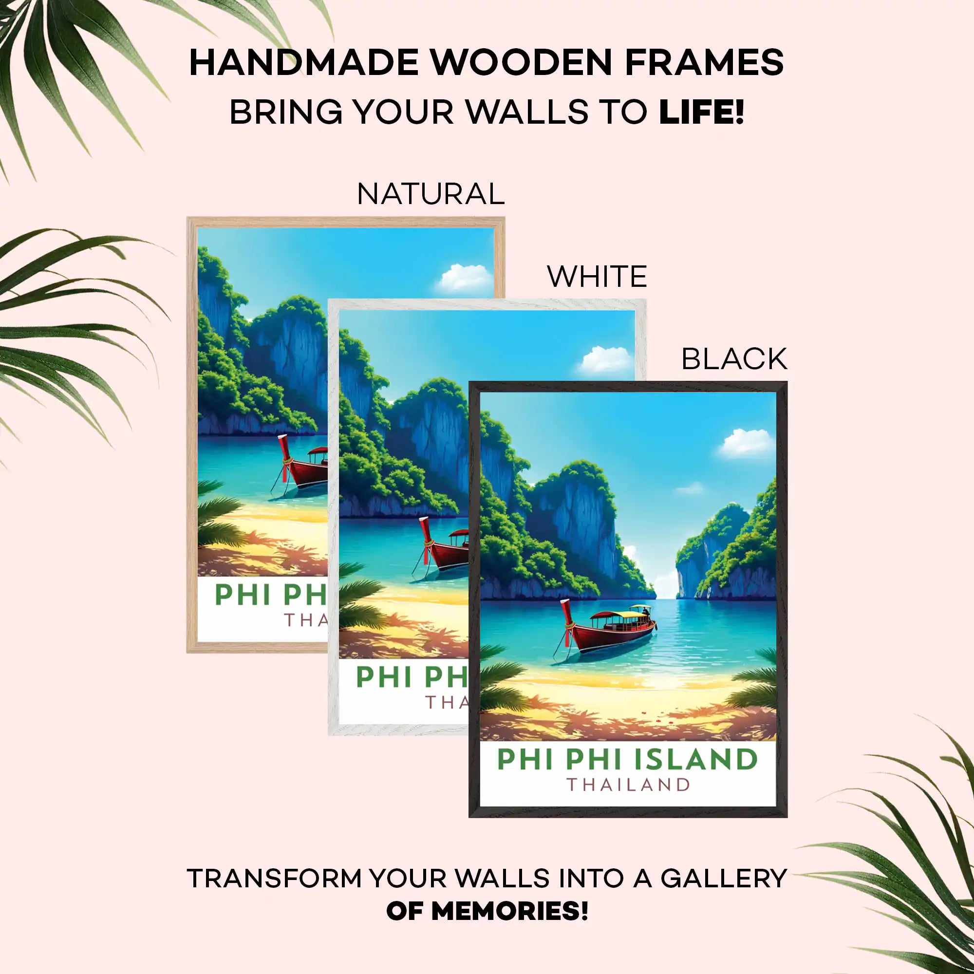 Phi Phi Island Travel Poster - Stunning Tropical Paradise Wall Art