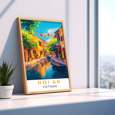 Hoi An Travel Poster - Vietnamese Heritage and Tranquil Charm Wall Art