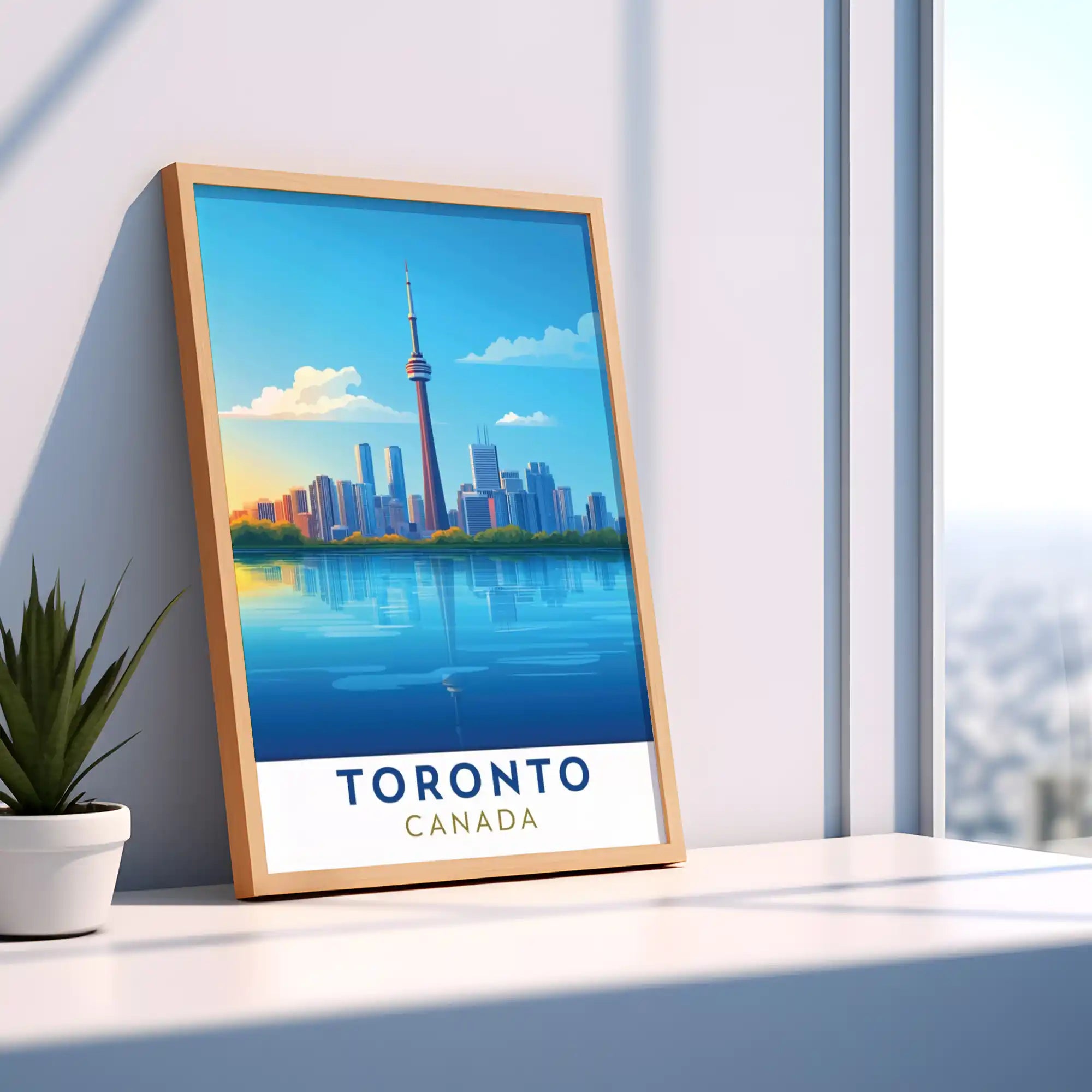 Toronto, Canada Travel Poster - Iconic Skyline and Cultural Landmarks Wall Art