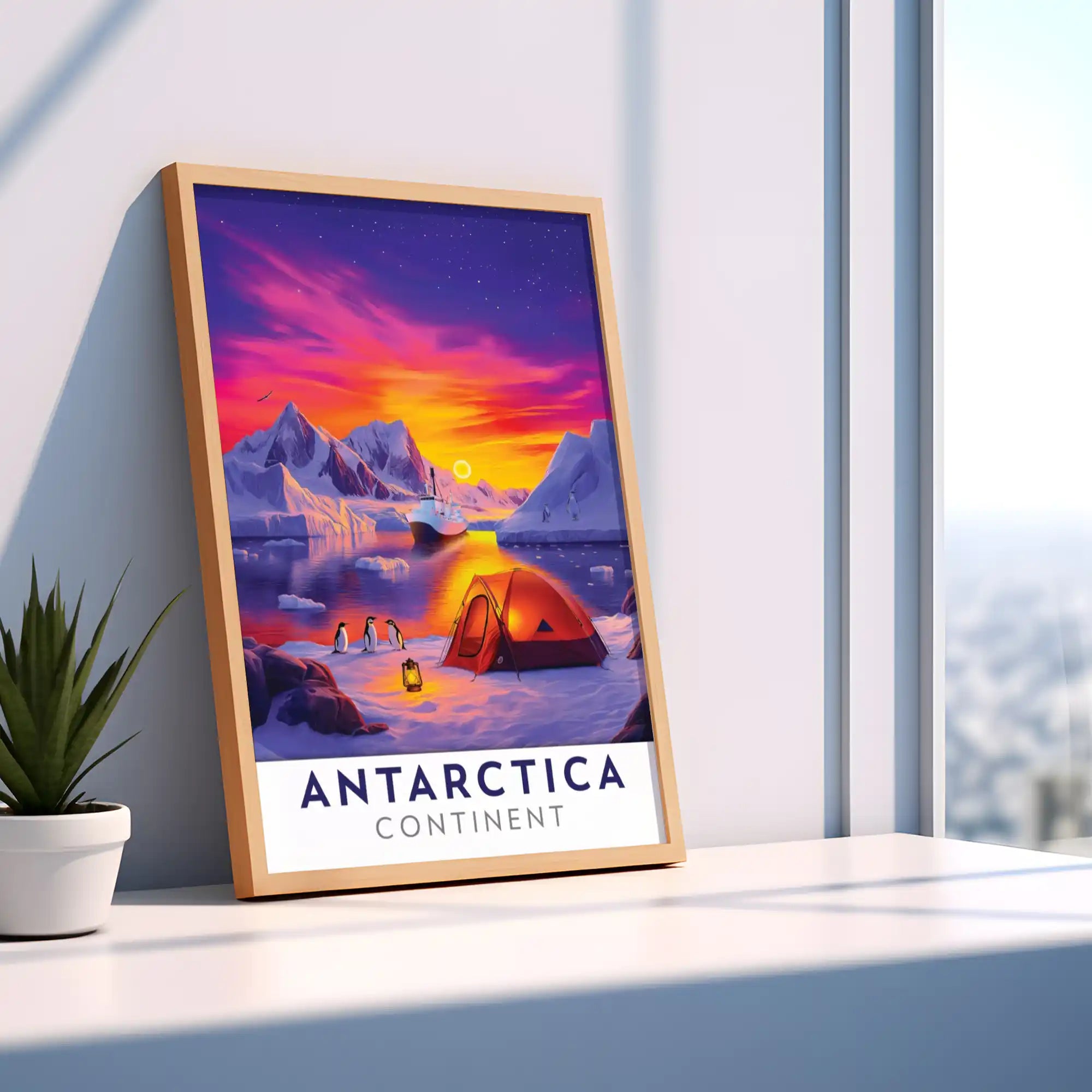 Antarctica Travel Poster - Explore the Edge of the World