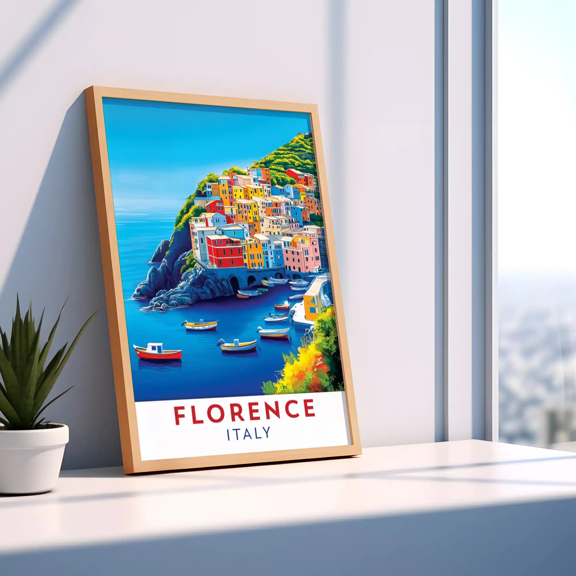 Florence Travel Poster - Italian Art, Culture, and Renaissance Beauty Wall Art