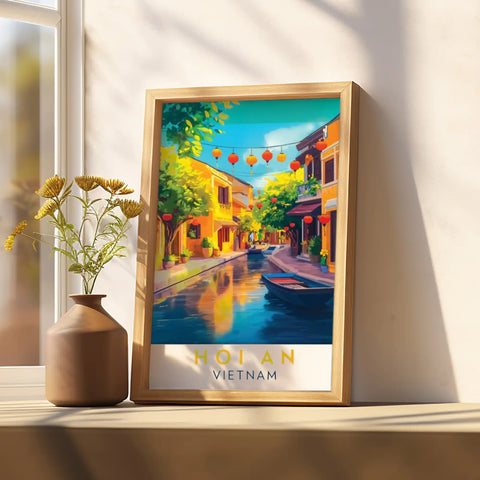 Hoi An Travel Poster - Vietnamese Heritage and Tranquil Charm Wall Art