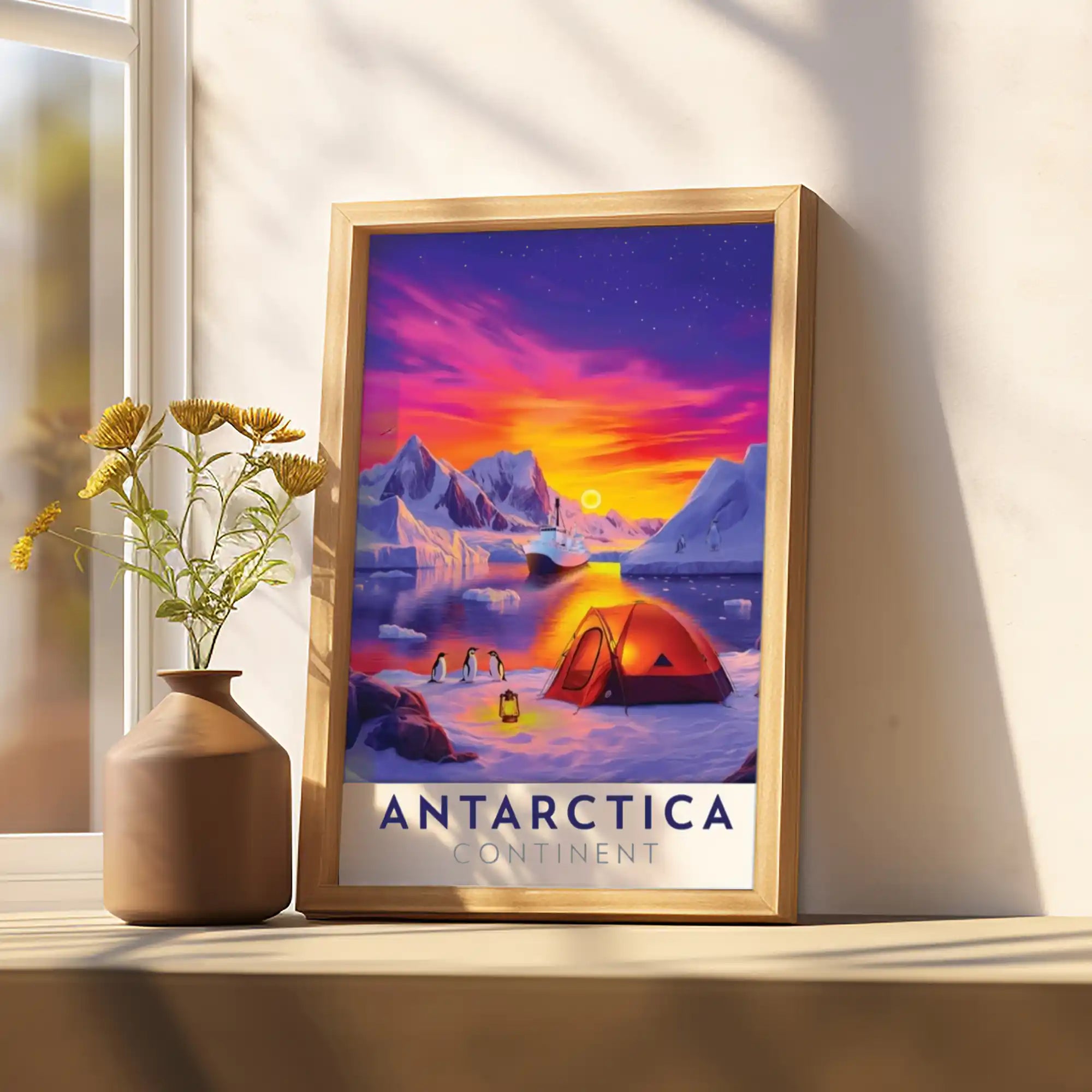 Antarctica Travel Poster - Explore the Edge of the World