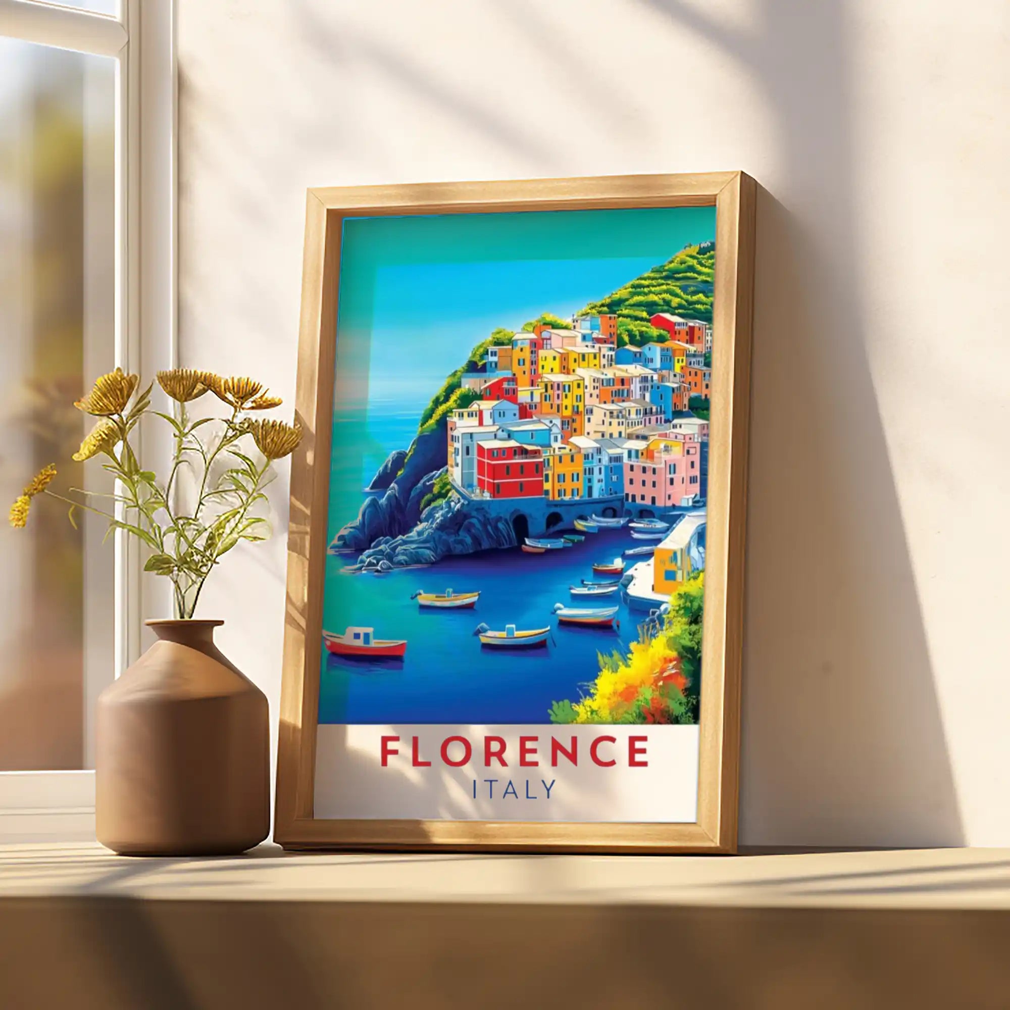 Florence Travel Poster - Italian Art, Culture, and Renaissance Beauty Wall Art